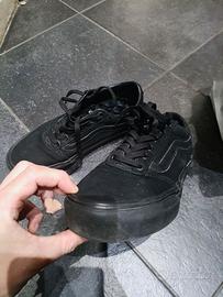 Scarpe Vans platform nere unisex