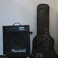 Chitara elettrica con custodia e amplifica