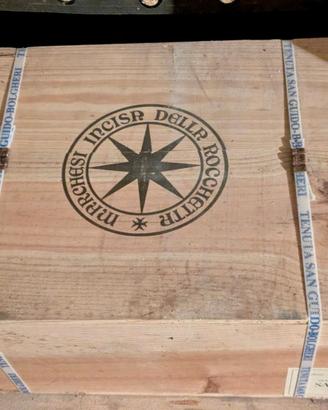 Sassicaia 2000, cassa legno, 12 bottiglie