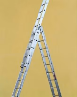 Scala telescopica in allumino allungabile