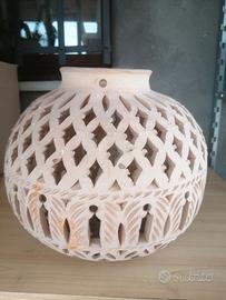 lampadario in terracotta 