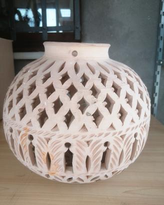 lampadario in terracotta 