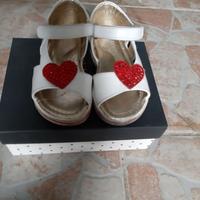 SANDALO SCARPA BAMBINA MONNALISA Bianco