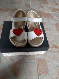 SANDALO SCARPA BAMBINA MONNALISA Bianco