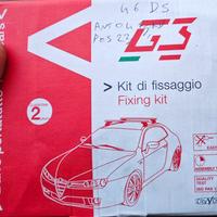 kit di fissaggio barra porta tutto per tetto auto
