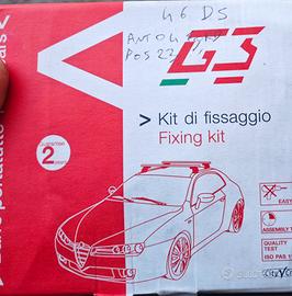 kit di fissaggio barra porta tutto per tetto auto