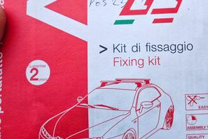 kit di fissaggio barra porta tutto per tetto auto