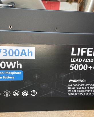 Batteria ( litio ) LiFePO4 SMT 24V 300Ah (7.6kWh)