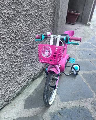 Bici Bambina misura 14 con rotelle