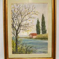 Quadro Luigi Farì - Riflessi d’Autunno sul Lago