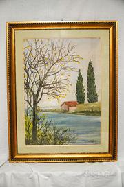 Quadro Luigi Farì - Riflessi d’Autunno sul Lago