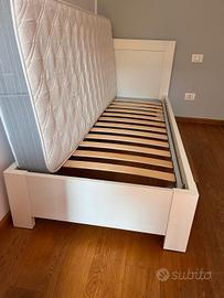 Letto  1 piazza bianco