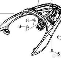 Maniglia Passeggero Piaggio Beverly grigio