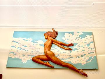 Atleta, opera lignea di Giorgio Rastelli