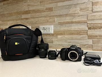 Canon EOS 80D + 2 obbiettivi e borsa