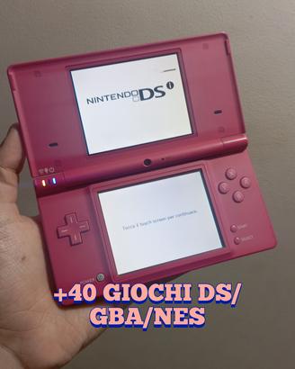 NINTENDO DS I ROSA 🩷 + 40 GIOCHI DS GBA NES
