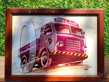 Quadro Pubblicità insegna birra Poretti Vintage