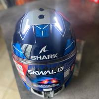 Casco shark skwal i3 raid tg S + visiera iride blu