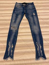 Jeans skinny con strappi Mangano tg. 24