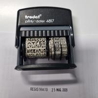 timbro trodat 4817  12 parole datato fino al 2029