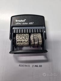 timbro trodat 4817  12 parole datato fino al 2029