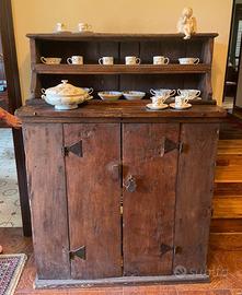 Piattaia/credenza vintage in rovere del 1500