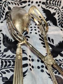 💎Set 2 pezzi vintage: cucchiaio servitore e pinza