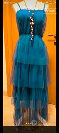 Abito in tulle blu-navy tg 42