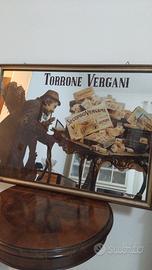 specchio vintage stampa "Torrone vergani" 55x75cm
