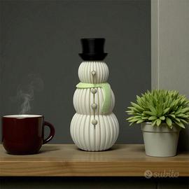 Pupazzo di neve natalizio 3d