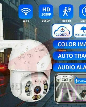 Telecamera IP da esterno 1080PX wifi con slot sd