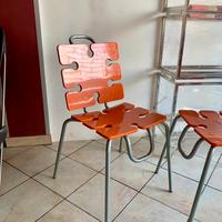 sedia puzzle di design metalmobili