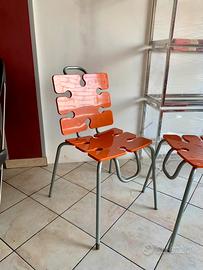 sedia puzzle di design metalmobili