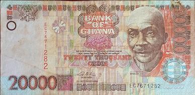 Rara banconota 20,000 Cedis - Ghana