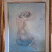 litografia Cassinari Vettor, nudo femminile