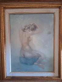 litografia Cassinari Vettor, nudo femminile