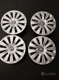 4 cerchi ferro +copri  VW GOLF 6 -A3 -SEAT LEON