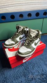 Nike dunk high verde e bianco tg.44