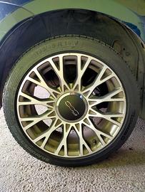 CERCHI in LEGA originali e GOMME fiat 500 / 500X-L