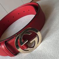 Cintura gucci rossa