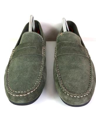 MOCASSINO UOMO PELLE VERDE BATA 43 USATO SCARPA CL