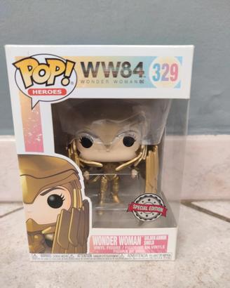 Funko pop wonder woman Golden armor shield n.329
