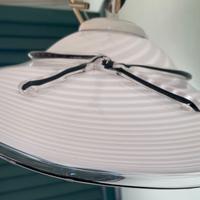 Lampadario in vetro di Murano- Cappellino bianco