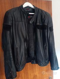 Giacca moto in pelle Tg. 52