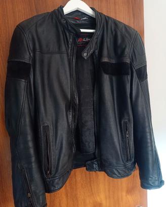 Giacca moto in pelle Tg. 52