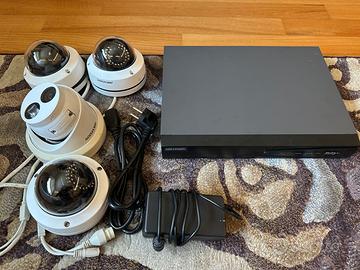 Sistema Videosorveglianza Hikvision Dvr + 4 Cam