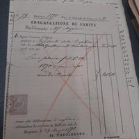 antico documento 1870 