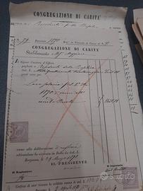 antico documento 1870 