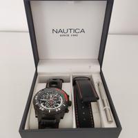 Orologio cronografo uomo Nautica box set black A17