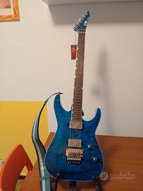 ESP LTD MH-1000 QM Black Ocean Fishman Fluence pic